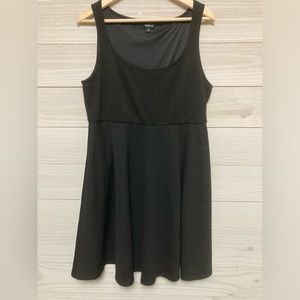 Torrid Black textured Skater Dress SZ 0